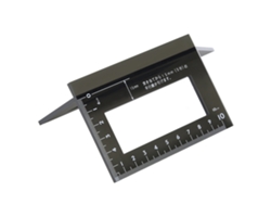 Regla Angular De 45°/90° Para Carpintería, Herramienta De Medición De Plástico De 0-17 Mm Para Marcar En Madera.