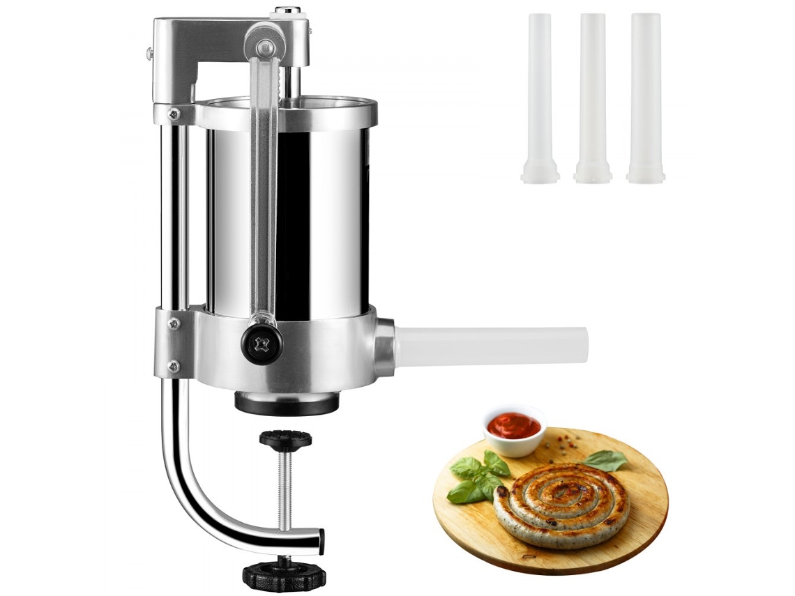 Embutidora manual vertical de acero inoxidable Tekmaquinas de 1,5 l