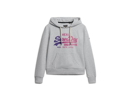 Sudadera con capucha para mujer SUPERDRY Tonal Vintage Logo Graphic (S)