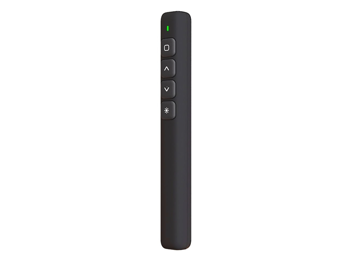 Presentador láser inalámbrico de 100 m, 2,4 GHz, multimedia, PowerPoint, electrónico, infrarrojo, con pasador de página, color negro, Gertiz
