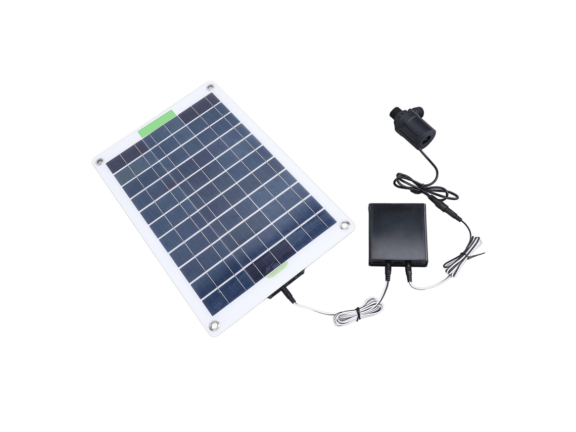 Bomba de agua solar con batería y fuente de energía solar de 100 W