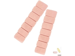 Organizador Semanal De Pastillas (paquete De 2), Pastillero Diario Grande Para 7 Días, Ideal Para Suplementos De Omega 3, Calcio Y Para Viajes.