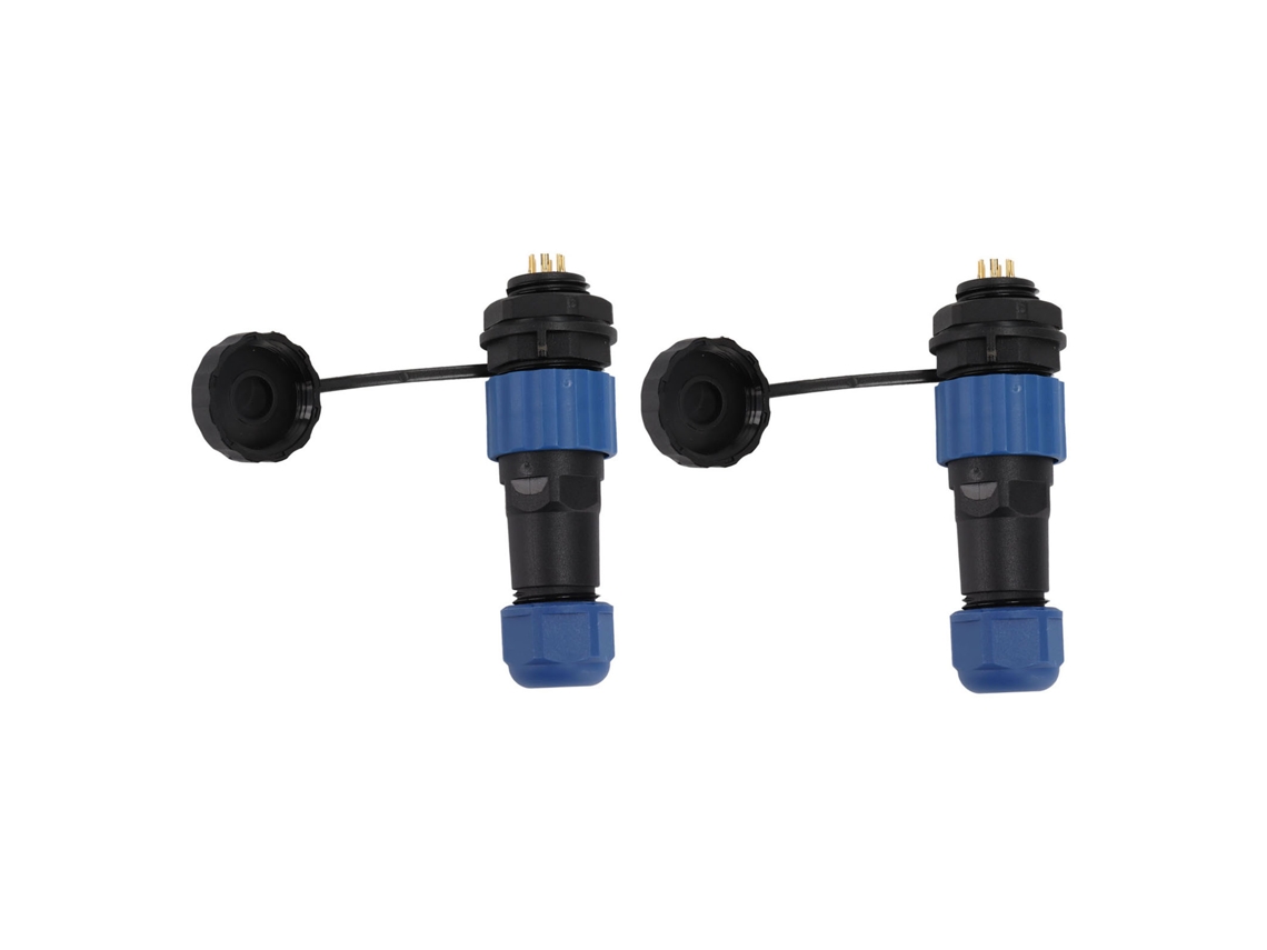2 Conectores Sd16 Ip68 Impermeables, Hembra, Enchufe Macho, Rosca G3/8 De 6 Pines