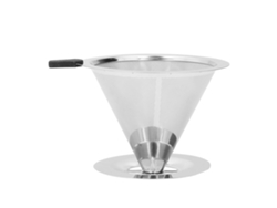 Cafetera De Goteo Reutilizable De Acero Inoxidable Para Viajes Y Acampadas, Modelo 02