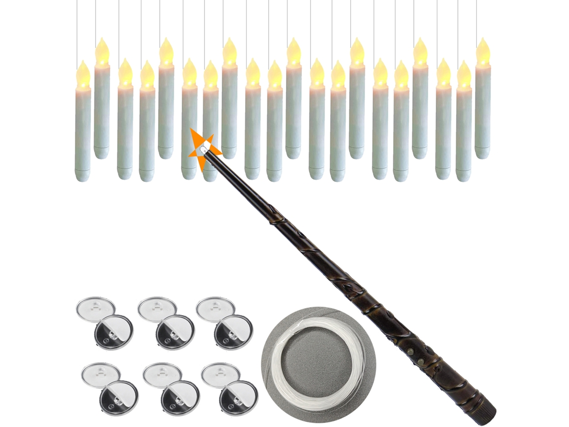 2026-varilla Levitante De Vela Led Con Luz, Lámpara De Vela De Palo Largo, Control Remoto, Sin Llama, Decorativa