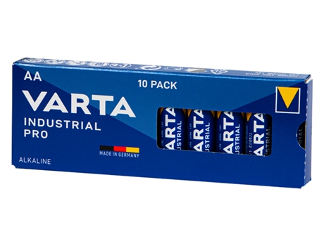 Pilas Alcalinas AA LR6 VARTA Industrial (10 unidades)