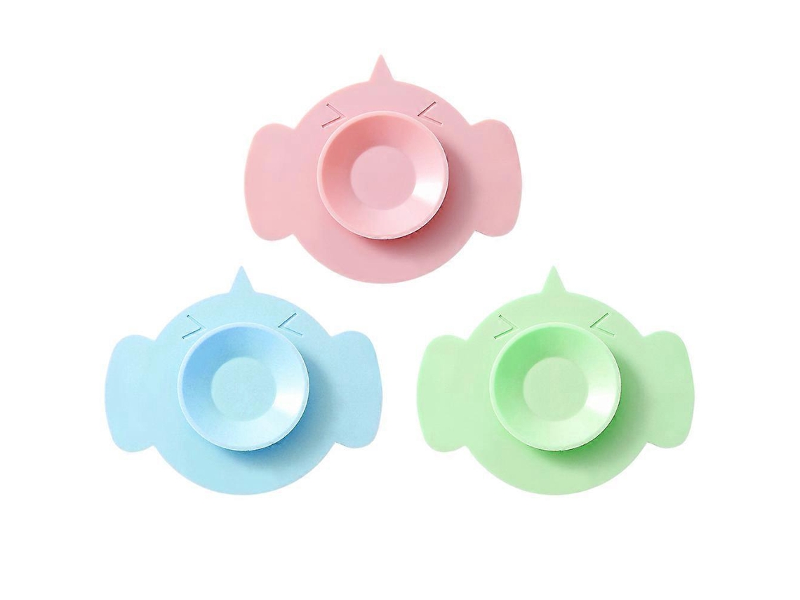 3 Piezas De Ventosa Para Cuenco De Silicona Para Niños, Ventosa Para Fijación De Utensilios De Bebé Webake