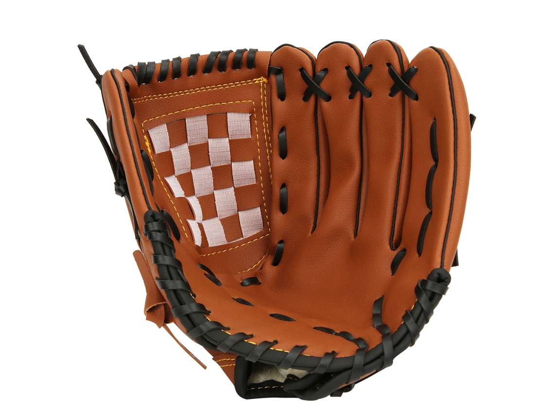 MEOIRUERY Guante de Béisbol de PU Duradero para Adultos y Niños, 9,5 pulgadas, Marrón, para Entrenamiento y Competición