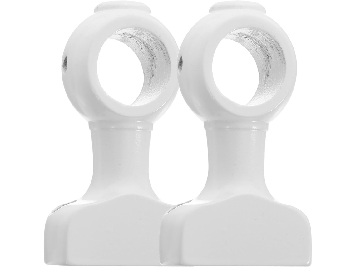 Juego De 2 Soportes De Madera Blanca Para Barra De Cortina, 28 Cm, Montaje En Pared Resistente Para Cortinas Individuales.