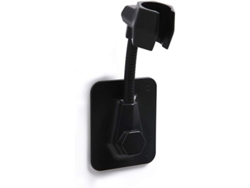 Soporte De Ducha De Pared Ajustable Auto Adhesivo Universal Plástico Sin Taladrar Accesorio Negro