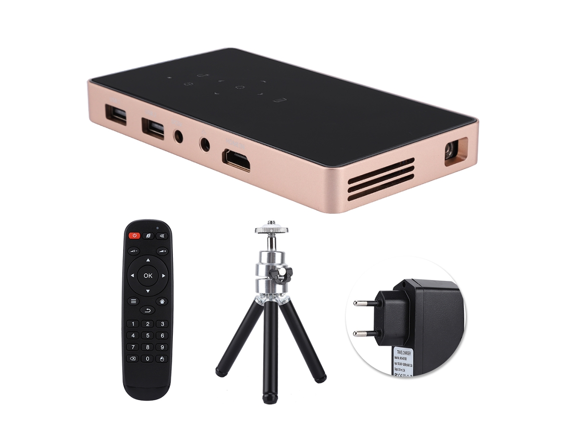 Proyector LED DLP portátil Bluetooth 4.0 ideal para el hogar y la oficina