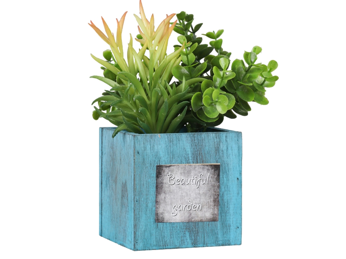 Suculentas artificiales en elegantes macetas de cerámica, plantas artificiales decorativas