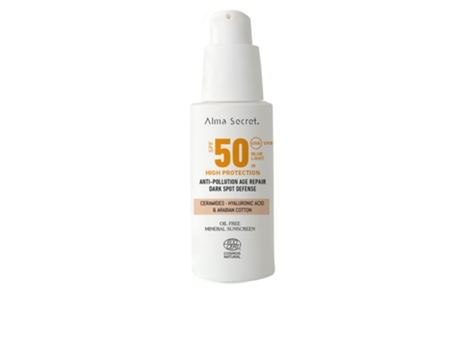 Creme Facial com Cor Solar Fps50 #Areia ALMA SECRET 50 Ml