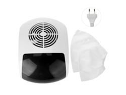 Extractor de polvo para uñas con ventilador único de 45 W, herramienta de manicura negra