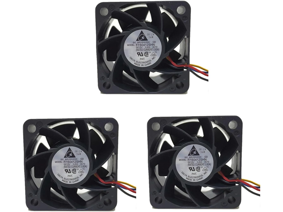 3x Ffb0412shn 4028 40 Mm 40x40x28 Ventilador De Refrigeración De Servidor De Alta Potencia 12v 0.