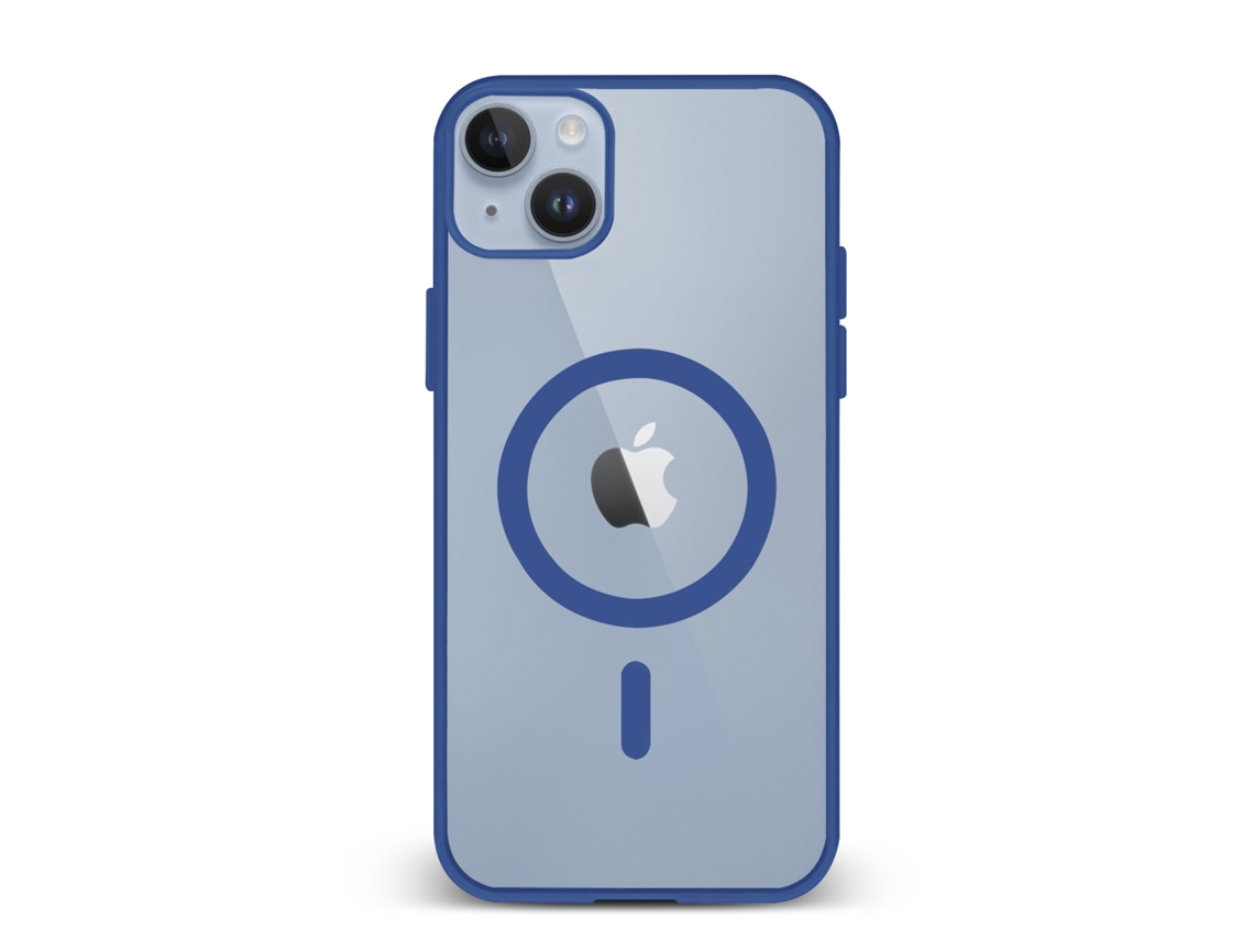 Carcasa Híbrida Antigolpes Magsafe Para Iphone 14 Plus. Bordes De Silicona Y Pvc Posterior.