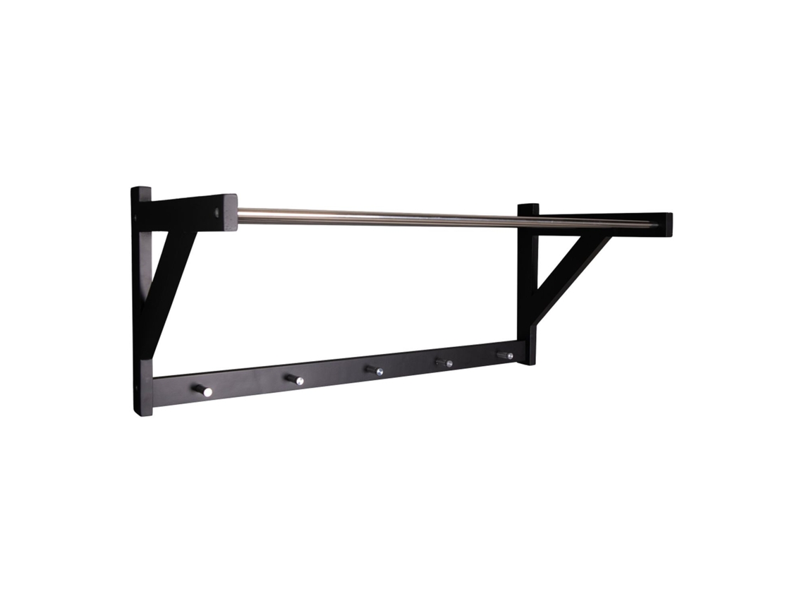 Sombreros de madera negro y de acero estante de 78 x 32 cm HOUSE NORDIC