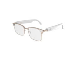 Gafas inteligentes Eifson Gs13, auriculares Bluetooth inteligentes con llamadas táctiles y cambio de color (blanco dorado)