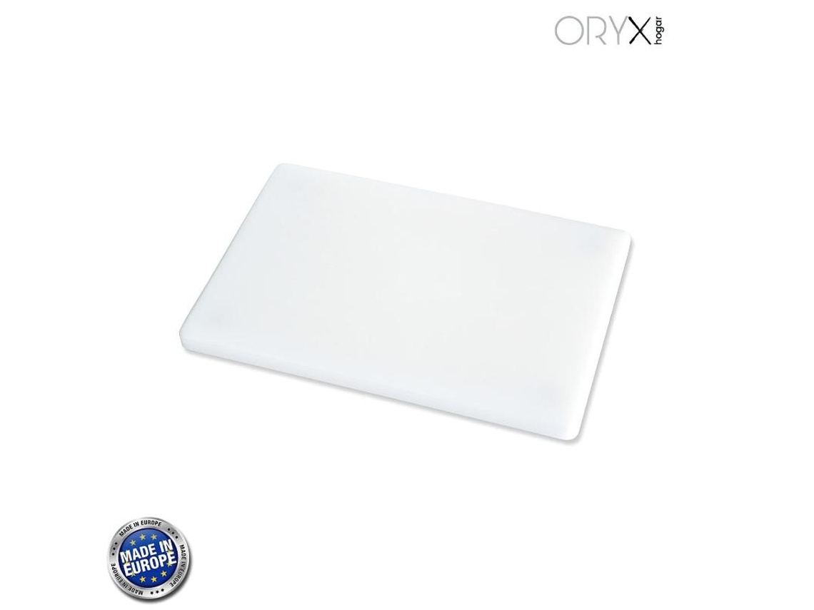 Tabla Cortar Polietileno 30x20x1.5 cm  Color Blanco ORYX