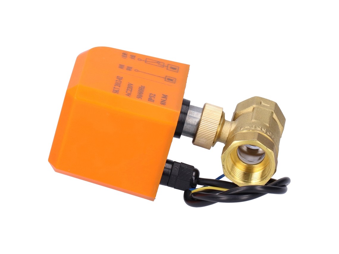 Válvula De Bola Motorizada De Latón Normalmente Abierta Dn20 Eléctrica De 2 Cables Ca 220v 6-20w
