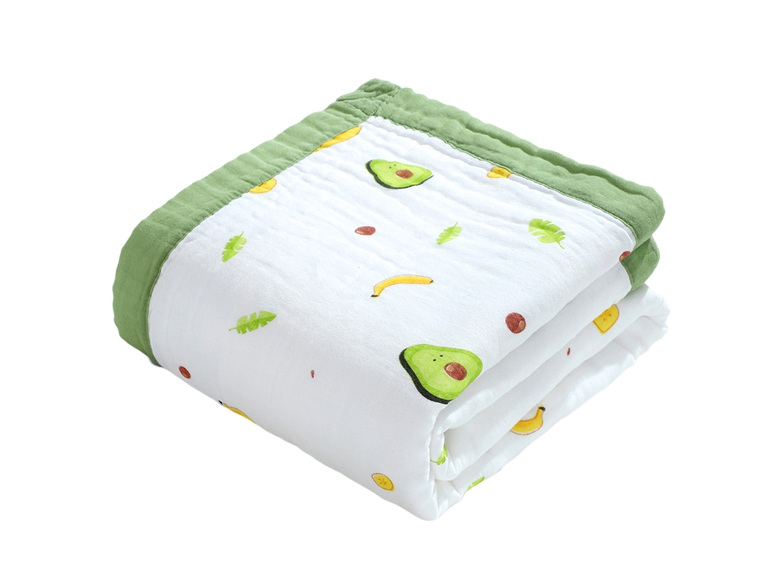 Toalla de Baño Kofihety Gasa Absorbente Algodón Verde (26x24x5cm)