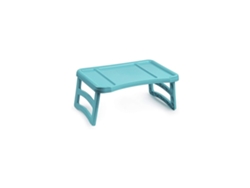 Bandeja Plegable de Plástico - Bandeja de Cama Portátil | Mesa Multiuso - Mesa Auxiliar para Salón Azul