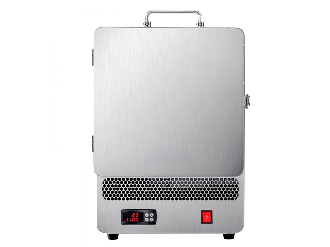 Horno de fundición eléctrico de 1,5 Kw con control digital y alta temperatura hasta 1200 °C Tekmaquinas
