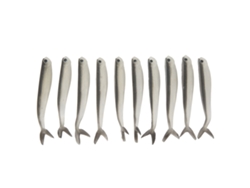 2026rebe-10pcs Señuelos Suaves De Silicona Bicolor Lifelike Para Pesca Accesorios De Pesca