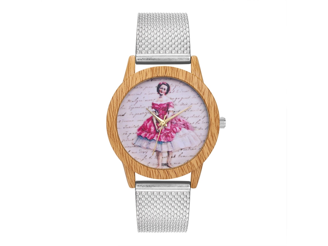 Reloj De Pulsera Analógico De Cuarzo Unisex De Aleación Con Esfera Redonda, Estilo Moderno, Color Plata.