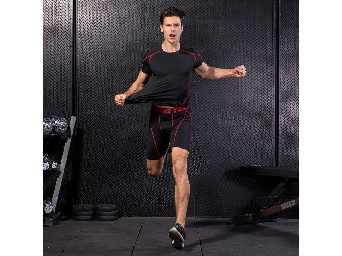 Pack De 3 Camisetas De Compresión De Manga Corta De Secado Rápido Para Hombre, Ideales Para Correr Y Entrenar En El Gimnasio.