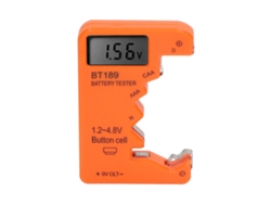 Comprobador De Capacidad De Pilas Con Pantalla Digital Para Pilas Aa, Aaa, 6f22, 9v Y 1.5v (naranja)