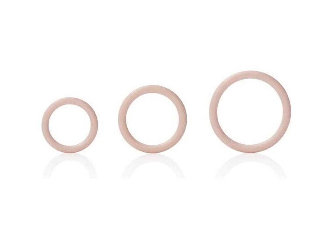 CALEXOTICS Set 3 Cockring Silicona Marfil