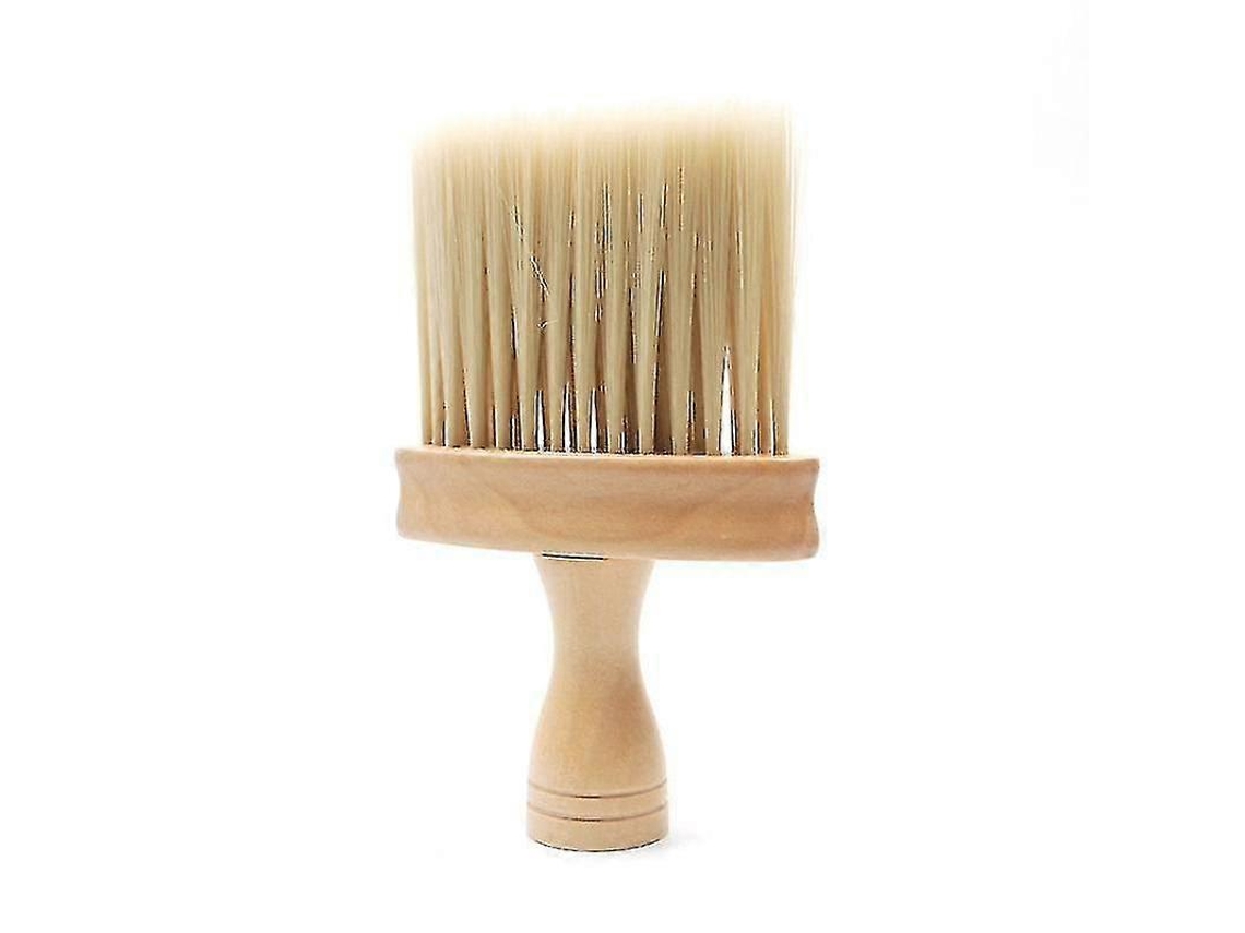 Cerdas de nailon suaves, amplia superficie de contacto con las cerdas - Mango de madera exclusivo - Para corte, peinado y barbería