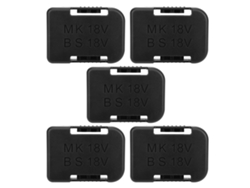 Soporte Para Baterías De 18 V Para Makita Y Bosch Con Ranura Para Cinturón, Color Negro, 5 Unidades.
