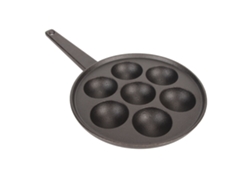 Sartén Antiadherente De Hierro Fundido Para Takoyaki, Con 7 Agujeros, Profunda Y Ancha.