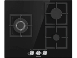 Placa de Gas HISENSE GG633B (Gas Natural - 60 cm - Negro)