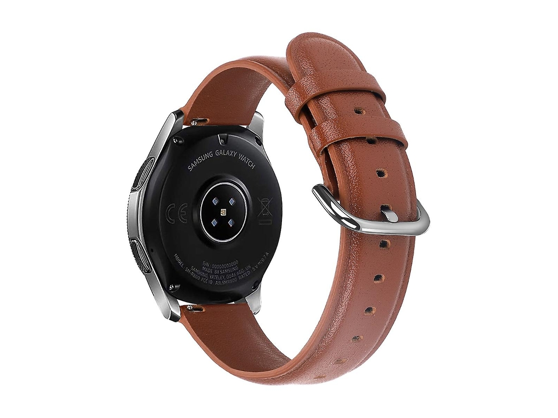 Correa de repuesto de cuero genuino de 20 mm para Samsung Galaxy Watch de 42 mm, reloj inteligente Ly Ebike