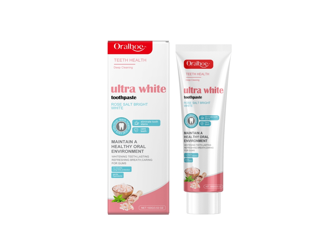 Pasta dental aclarante con aroma a rosas para eliminar manchas