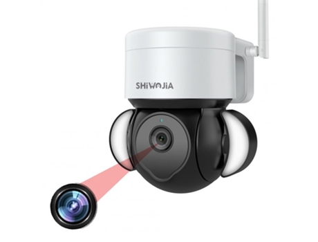 Cámara de monitor inteligente giratoria 5 millones HD Luz infrarroja Visión nocturna Cámara de video de seguridad inalámbrica Wifi