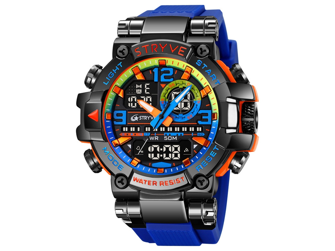 Reloj Electrónico Deportivo Para Estudiantes/jóvenes (azul), Elegante Reloj De Pulsera Multifuncional.