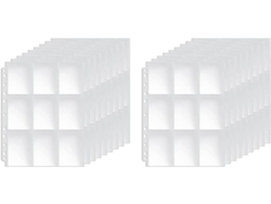 Paquete De 100 Fundas De Doble Cara Para Tarjetas De Intercambio, Fabricadas En Plástico Transparente.