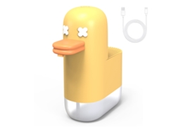 Dispensador automático de jabón líquido para niños, inteligente, sin contacto, IPX6, diseño de pato amarillo, 250 ml, Csyy