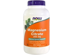Magnesium Citrate 200 Mg 250 Tabletas NOW FOODS