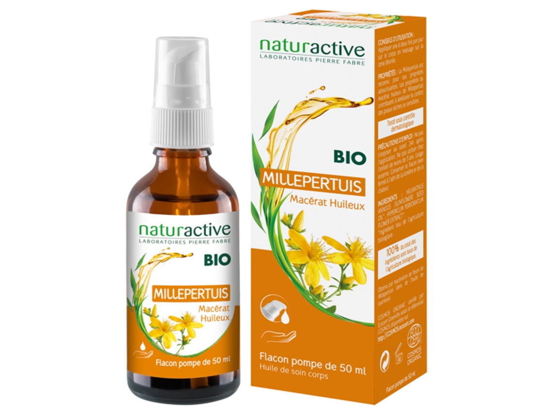 Aceite Macerado de de Hierba de San Juan Bio 50 Ml NATURACTIVE