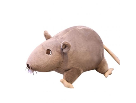 Muñeco de Peluche de Ratón de Felpa Súper Suave Simulado En 3D Gris