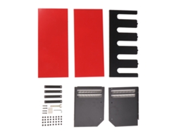 Organizador de herramientas eléctricas de pared con 5 compartimentos, soporte para taladro eléctrico, soporte resistente para taladros.