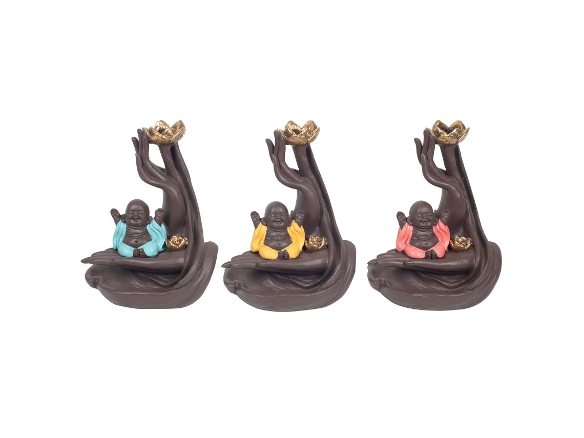 Apoyador De Incienso Buda Incluye 3 Unidades Figuras Budas Colección Oriental Signes Grimalt BY SIGRIS