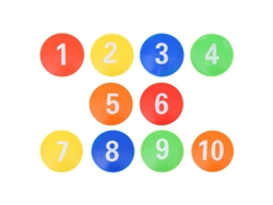 1 juego de platos para marcadores de fútbol ALLINLESS