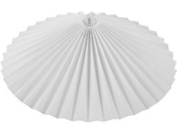 Paraguas Giratorio Plisado De 31 X 16 Cm, Tela Blanca, Ideal Para Lámpara De Mesa, Dormitorio O Sala De Estar.