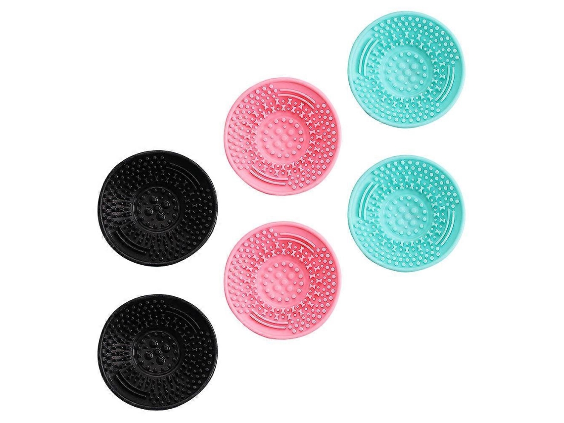 Almohadilla limpiadora para brochas de maquillaje Rosewell (paquete de 6) que elimina la grasa de las herramientas de maquillaje.